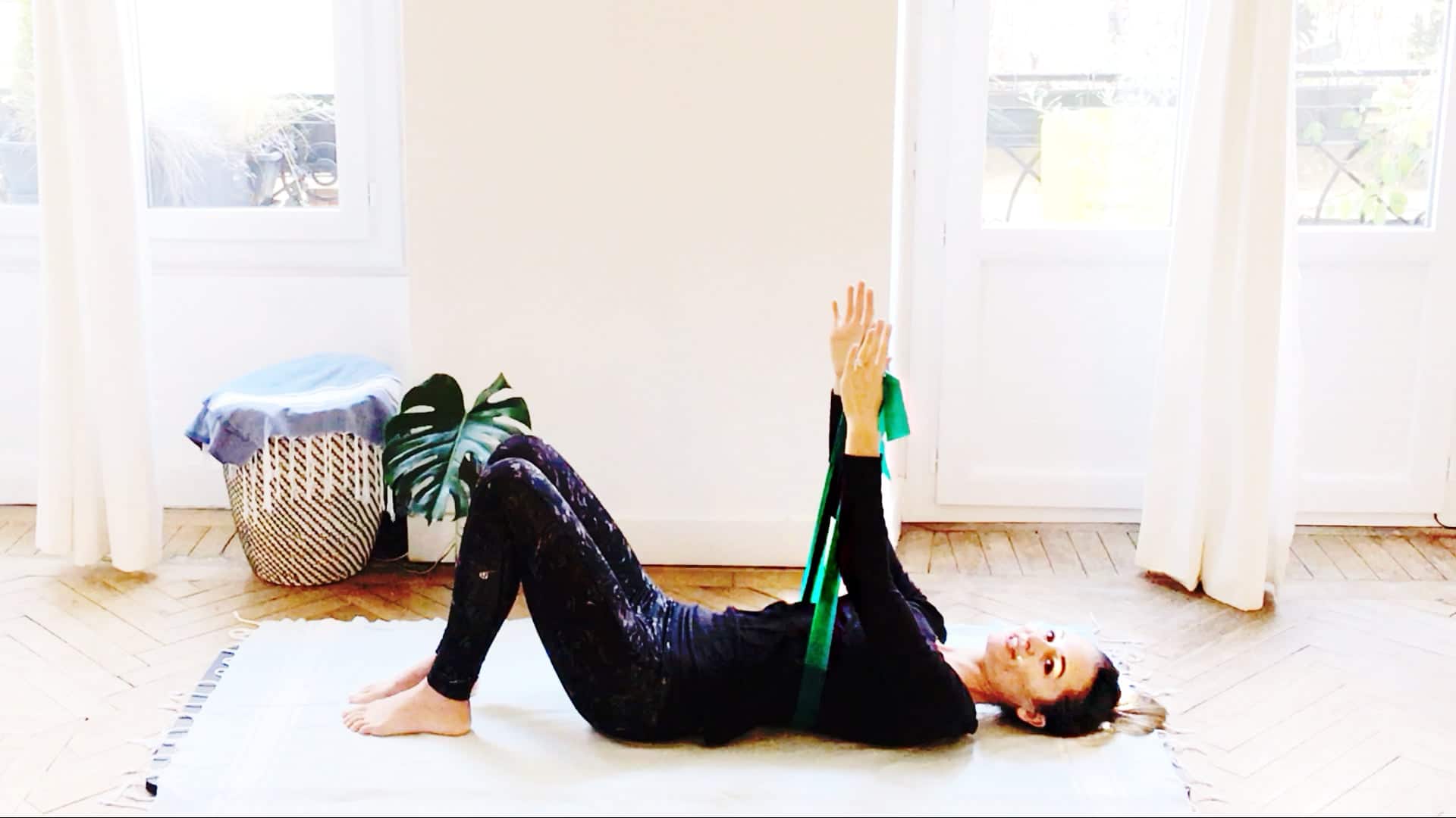 Pilates neutral spine supine How To by Gone Adventuring